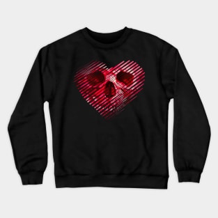 Skull Heart torn Crewneck Sweatshirt